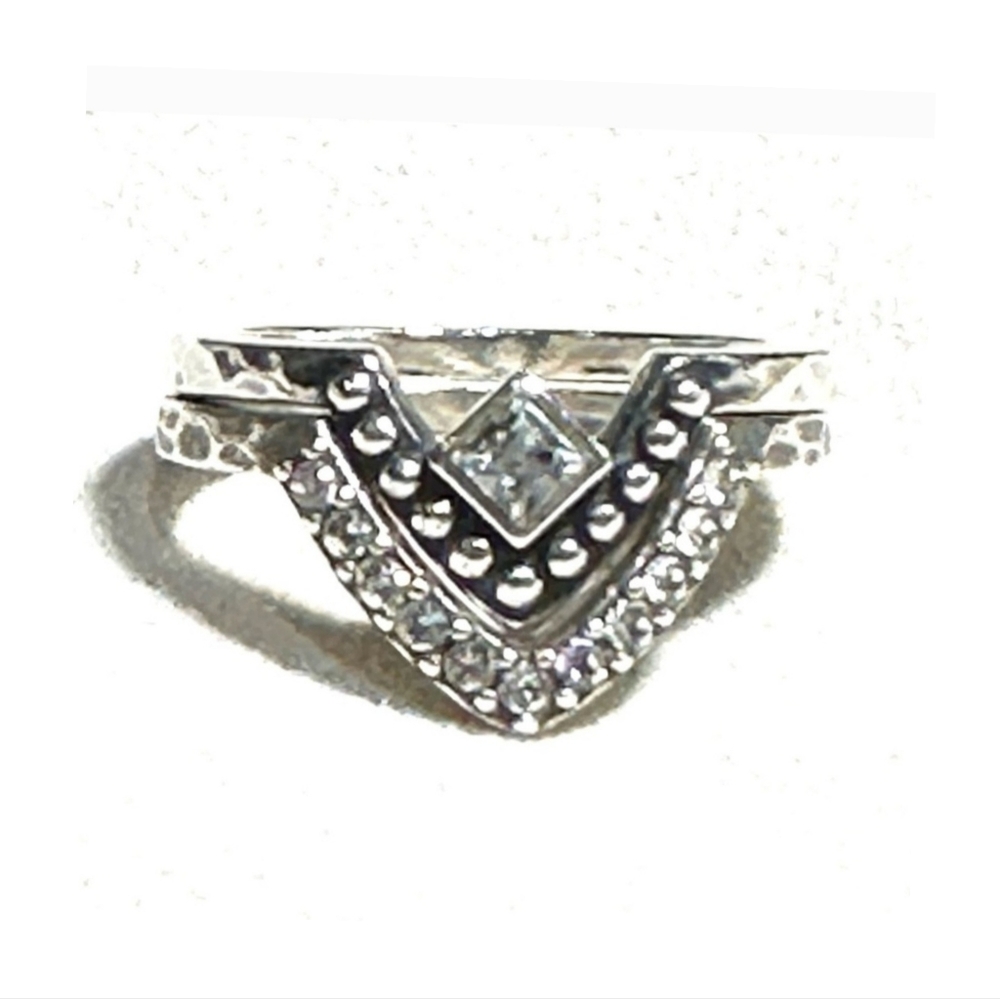 Silpada 925 Sterling Silver All Angles Stack Ring N3484